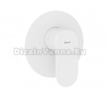 Встраиваемый смеситель для душа и ванны Ravak Eleganta EL 062.10WV.O1 С ВНУТРЕННЕЙ ЧАСТЬЮ, белый вельвет