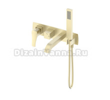 Встраиваемый смеситель для душа и ванны Wonzon & Woghand Flex WW-88889072-BG С ВНУТРЕННЕЙ ЧАСТЬЮ, брашированное золото