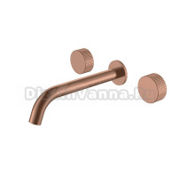 Смеситель для раковины Boheme Stick linea 152-2-CB.3 С ВНУТРЕННЕЙ ЧАСТЬЮ, copper brushed