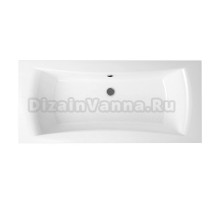 Акриловая ванна Lavinia Boho Evan 37110180 180x80 см, встраиваемая, белая, с каркасом