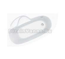 Акриловая ванна Lavinia Boho Bell Pro 3702170L 170x110 см, угловая, левая, встраиваемая, белая, асимметричная, с каркасом