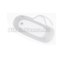 Акриловая ванна Lavinia Boho Bell Pro 3702170R 170x110 см, угловая, правая, встраиваемая, белая, асимметричная, с каркасом, с экраном