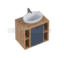 Тумба с раковиной 1MarKa Uta 70, шарли синий