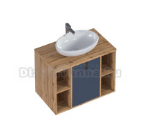 Тумба с раковиной 1MarKa Uta 80, шарли синий