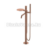 Напольный смеситель для ванны с душем Boheme Stick diamond 129-CB copper brushed