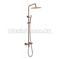 Душевая стойка Boheme Uno 468-T-BRB brushed bronze, с термостатом