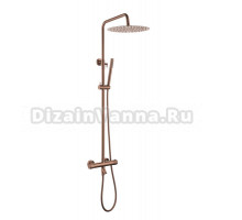 Душевая стойка Boheme Uno 468-T-CB copper brushed, с термостатом