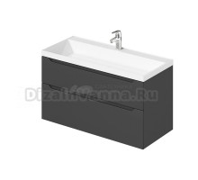 Тумба под раковину в ванную, тумба для ванной Итана Nill 2.0 100 994х450х520 Графит