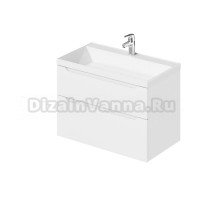 Тумба под раковину в ванную, тумба для ванной Итана Nill 2.0 80 792х445х520 Белый глянец