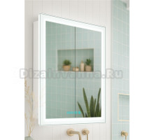 Зеркало-шкаф Alavann Rita 60х80 R с подсветкой, антизапотеватель, часы