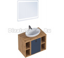 Мебель для ванной комнаты 1MarKa Uta 80, шарли синий