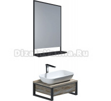 Мебель для ванной комнаты 1MarKa Grunge Loft 60, дуб намибия