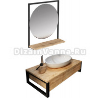 Мебель для ванной комнаты 1MarKa Grunge Loft 70П, дуб сонома