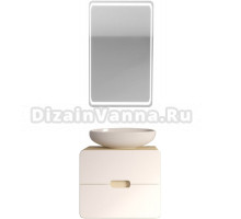 Мебель для ванной комнаты 1MarKa Vortex 60, орех лучистый, белый