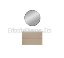 Мебель для ванной комнаты MebelVann Trend 80 подвесная, бежевая, дуб сонома