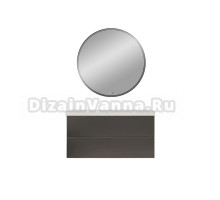 Мебель для ванной комнаты MebelVann Trend 100 подвесная, антрацит, дуб сонома