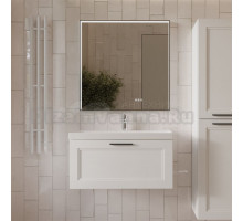 Мебель для ванной комнаты MebelVann Arcadia 80 подвесная, белая, 1 ящик