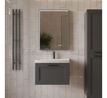 Мебель для ванной комнаты MebelVann Arcadia 60 подвесная, антрацит, 1 ящик
