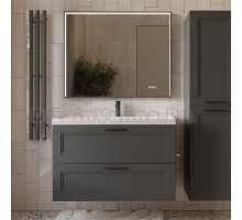 Мебель для ванной комнаты MebelVann Arcadia 100 подвесная, антрацит, 2 ящика