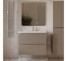 Мебель для ванной комнаты MebelVann Pulse 80 подвесная, капучино, 2 ящика