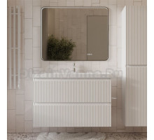 Мебель для ванной комнаты MebelVann Pulse 100 подвесная, белая, 2 ящика