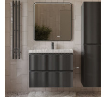 Мебель для ванной комнаты MebelVann Pulse 80 подвесная, антрацит, 2 ящика