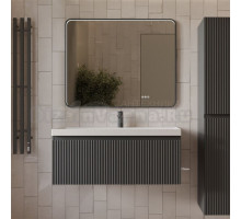 Мебель для ванной комнаты MebelVann Pulse 100 подвесная, антрацит, 1 ящик