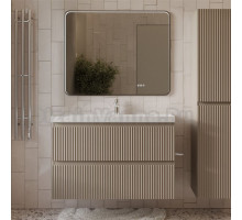 Мебель для ванной комнаты MebelVann Pulse 100 подвесная, капучино, 2 ящика