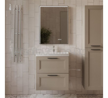 Мебель для ванной комнаты MebelVann Arcadia 60 подвесная, бежевая, 2 ящика
