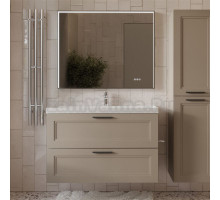 Мебель для ванной комнаты MebelVann Arcadia 100 подвесная, бежевая, 2 ящика