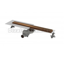 Душевой трап (лоток) Boheme Premium Linear 982-60-BRB 60 см, решетка брашированная бронза, с сифоном