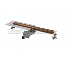 Душевой трап (лоток) Boheme Premium Linear 982-80-BRB 80 см, решетка брашированная бронза, с сифоном