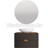 Мебель для ванной комнаты 1MarKa Vortex 80, орех ноче, найт