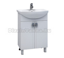 Тумба для ванной "КВАДРО 55" под раковину Элеганс-55 (Rosa) (ПВХ)