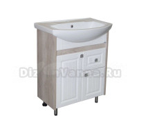 Тумба для ванной "ВЕРСАЛЬ-55" белое дерево под раковину Элеганс-55 (Rosa) (ПВХ)
