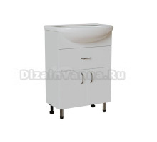 Тумба для ванной "МИСТРАЛЬ-60" под раковину Уют-60 (Rosa) (ПВХ)