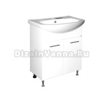Тумба под раковину Элеганс-65 I тумба для ванной Mixline 65х32х84 Белый ПВХ