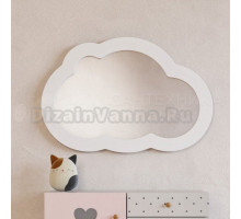 Зеркало AQUATON Каспер Облако 77x52 белое матовое