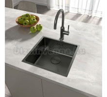 Мойка для кухни Lemark OLANGA 440 из нержавеющей стали, графит