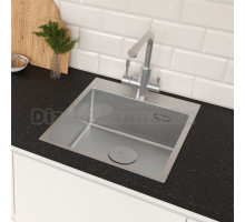 Кухонная мойка Lemark JANGA 440 прямоугольная из нержавеющей стали цвет: Сталь