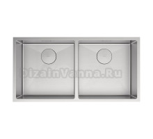 Кухонная мойка Lemark PRORAN 900 прямоугольная с двумя чашами из нержавеющей стали цвет: Сталь