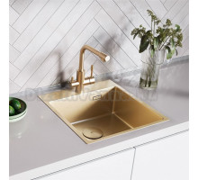 Мойка для кухни Lemark JANGA 490 из нержавеющей стали, светлое золото