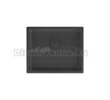 Кухонная мойка Lemark OLANGA 540 прямоугольная из нержавеющей стали цвет: Чёрный матовый