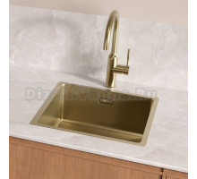 Мойка для кухни Lemark OLANGA 440 из нержавеющей стали, светлое золото