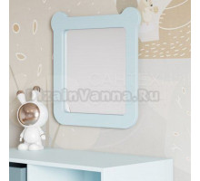 Зеркало AQUATON Каспер Мишка квадратное, голубое матовое