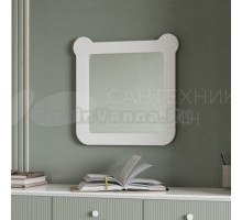 Зеркало AQUATON Каспер Мишка квадратное, белое матовое