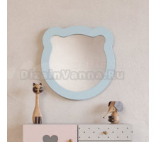Зеркало AQUATON Каспер Мишка фигурное, голубое матовое