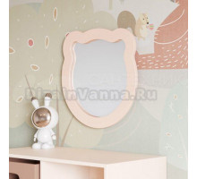 Зеркало AQUATON Каспер Мишка фигурное, розовое матовое