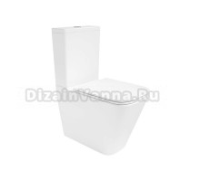 Унитаз-компакт напольный Vincea Q-Line VT2-12T с микролифтом, безободковый, белый