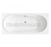Акриловая ванна Roca Madeira без опоры 180x80 см, пристенная, белая